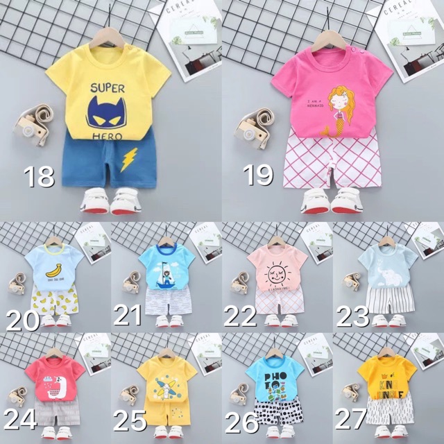 BÁN SỈ Bộ cotton cài vai cho bé hàng QC (ảnh thật + video sp)