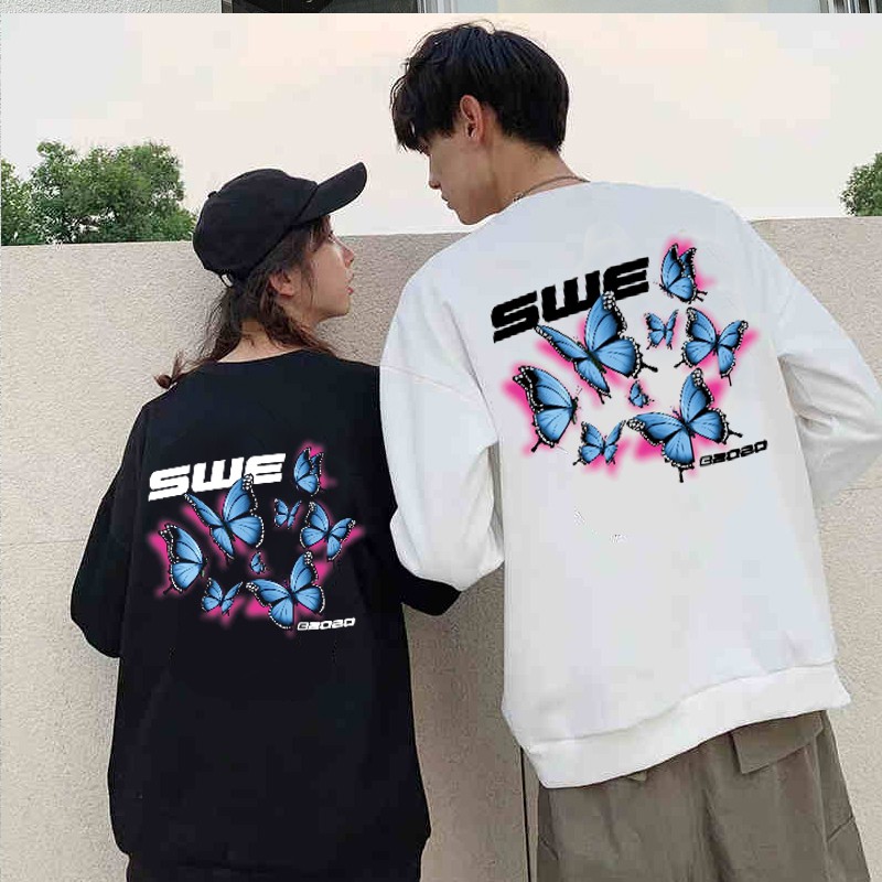 Áo sweater swe bướm unisex