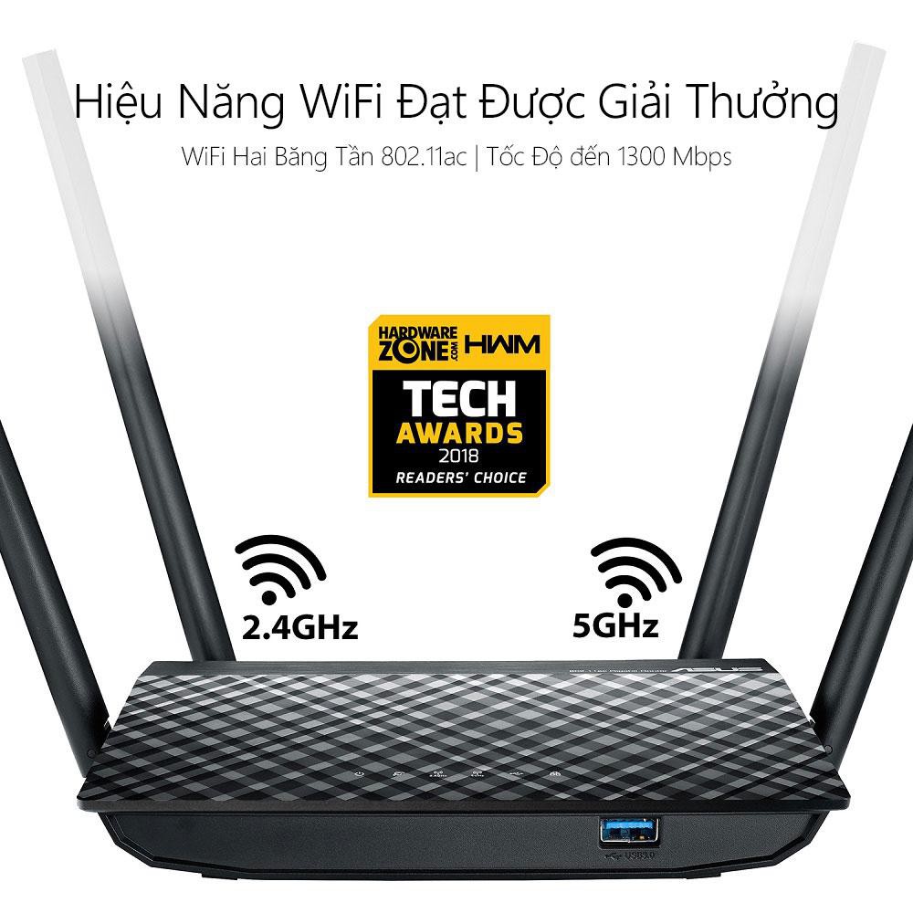 Router Wifi Asus RT-AC1300UHP Băng Tần Kép - Hàng Chính Hãng