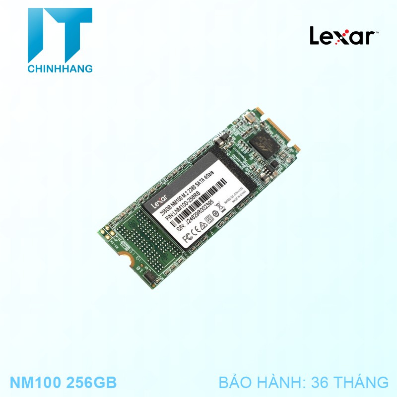 Ổ cứng SSD Lexar NM100 256GB M.2 - 550MB/s - Hàng Chính Hãng