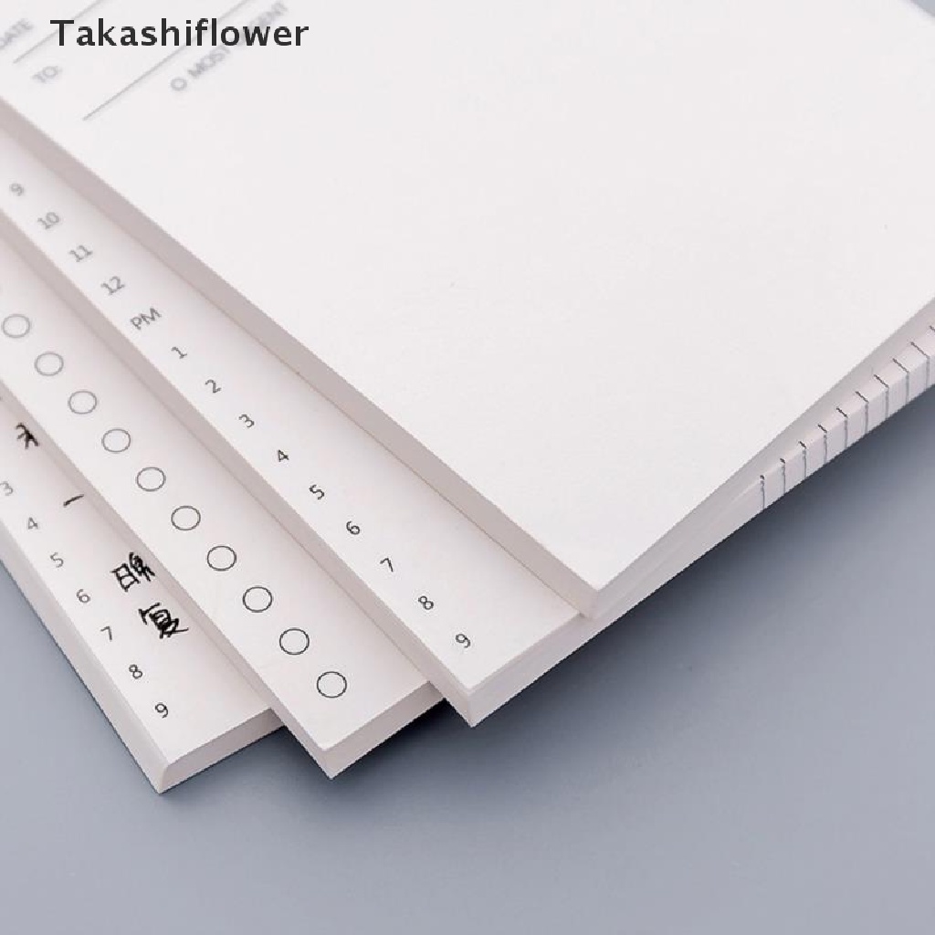 (Takashiflower) Giấy Dán Ghi Chú Lập Kế Hoạch Hàng Ngày Để Làm List Time Bán Chạy
