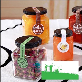 Hũ thủy tinh đa năng loại vuông 380ml.
