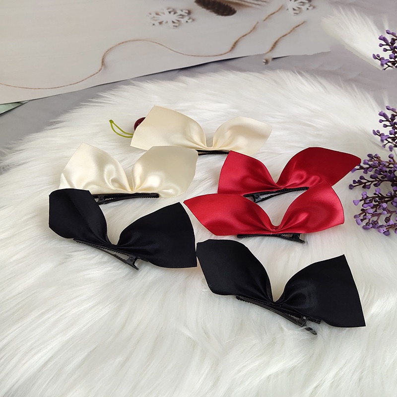 Kẹp Tóc Mái Ngang Zhixiu Cỡ Nhỏ Màu Đỏ Dễ Thương Cho Nữ