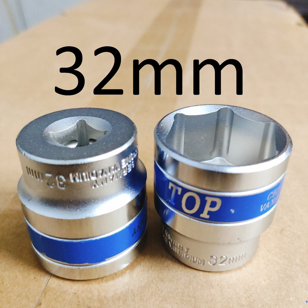 Khẩu / tuýp 32 mm TOP chính hãng, size 1/2 phổ thông, Cty TM&amp;XNK TOP Việt Nam