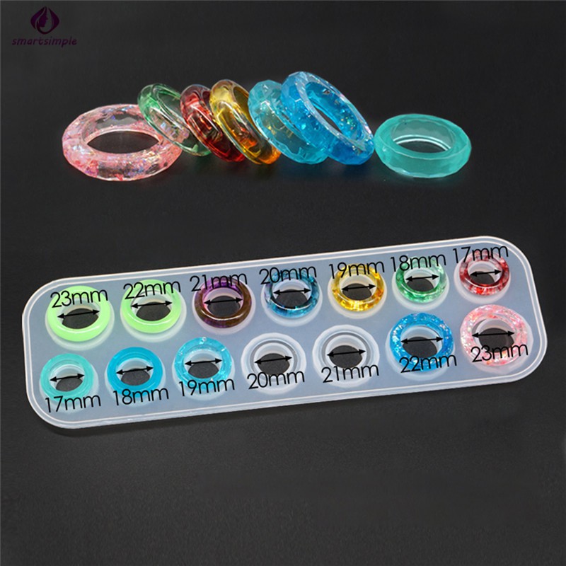 Khuôn silicon làm nhẫn trang sức bằng resin DIY