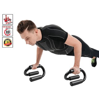 Dụng Cụ Tập Chống Đẩy Hiệu Qủa, Dụng Cụ Tập Hít Đất Bằng Thép Cao Cấp Hình Chữ S Nhỏ Gọn Chống Trượt