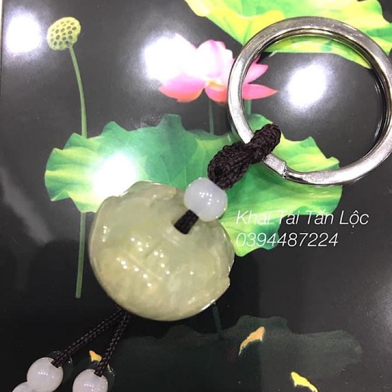 Móc khoá hoa sen bằng đá
