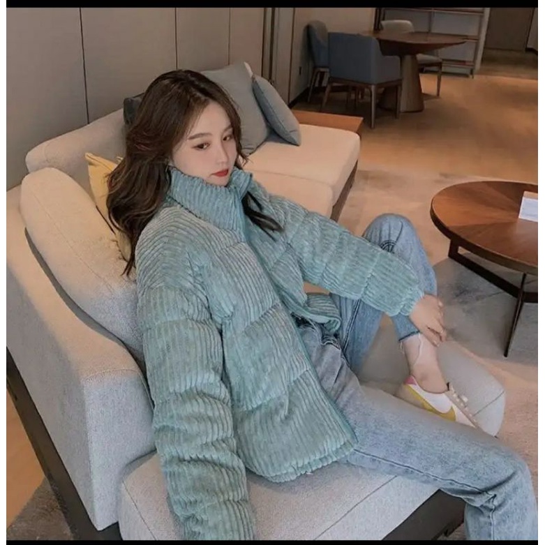 Áo phao nhung tăm siêu ấm hot trend hàng order Quảng Châu  kèm ảnh thật