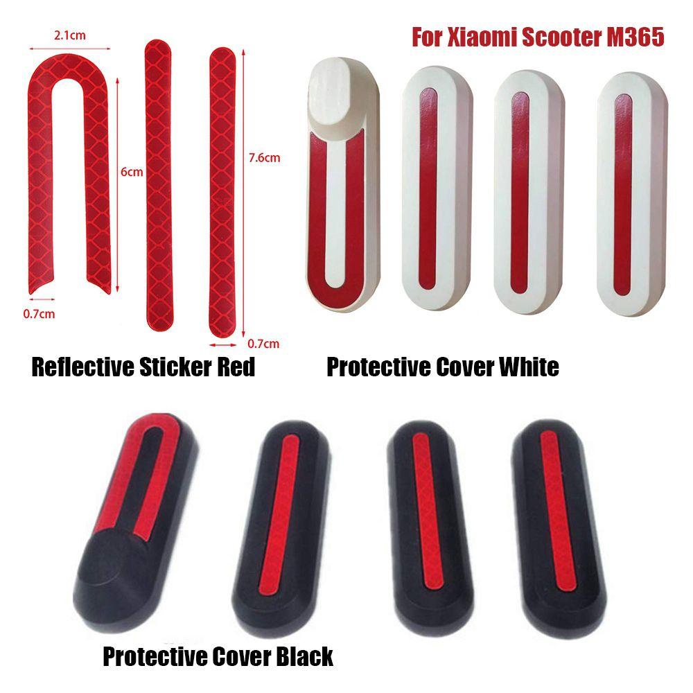 MUVAKO 1 Bộ Nhãn Dán Bánh Xe Trước Và Sau Phản Quang Cho Xiaomi Mijia M365