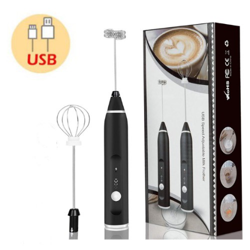 Máy đánh trứng, que tạo bọt cafe mini cầm tay không giây chính hãng sokany 3 cấp độ, hỗ trợ sạc pin