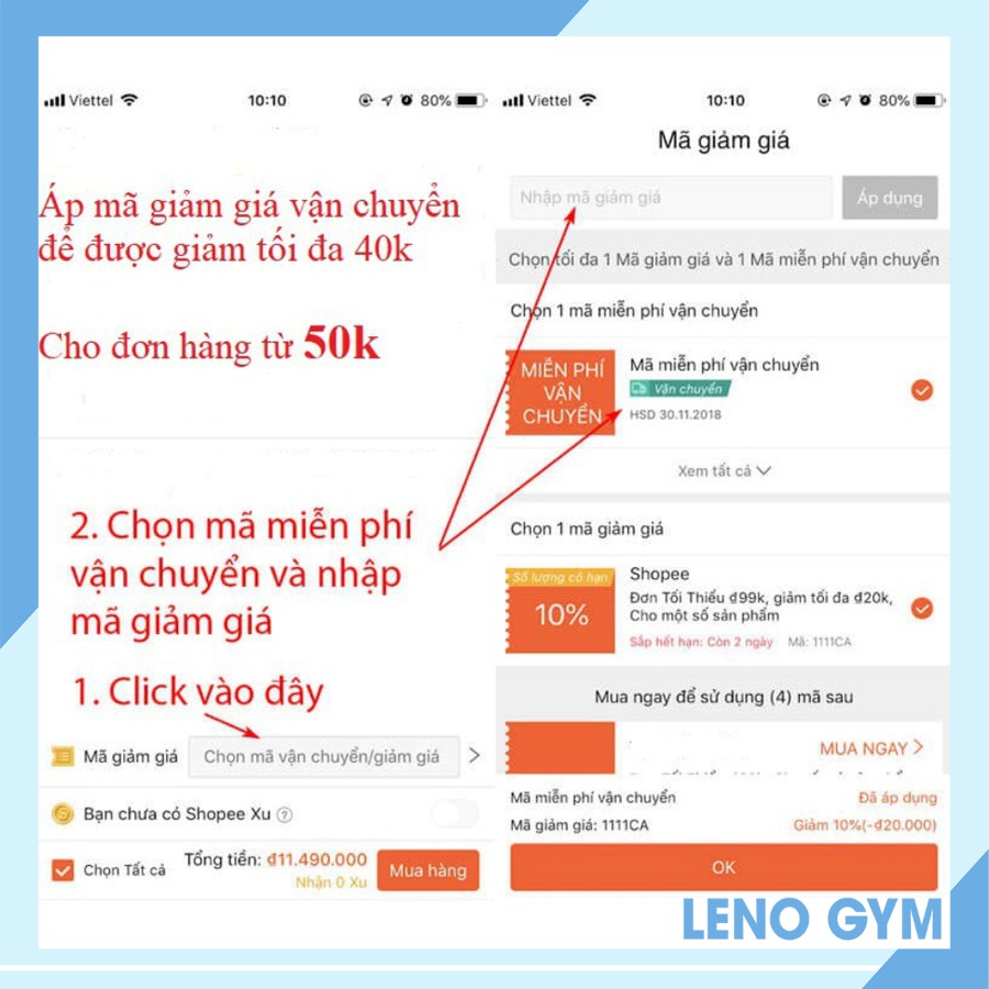 Ống mút lót tạ chống chai tay khi tập gym, street workout (1 đôi) Leno Gym Store