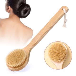 Bàn chải chà lưng cán gỗ chuyên dụng