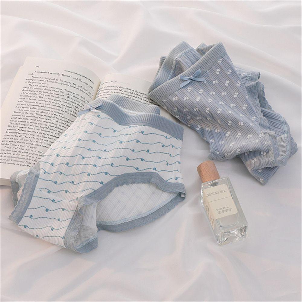 ME Quần Lót Cotton Họa Tiết Hoa Xinh Xắn Cho Nữ