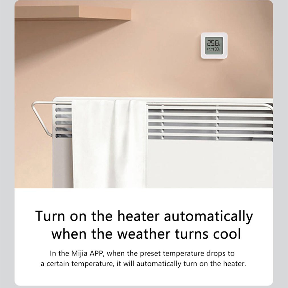 [Hàng mới về] Máy đo độ ẩm/ nhiệt kế điện tử thông minh Xiaomi cảm biến thế hệ thứ hai đo độ ẩm phòng ngủ cho bé