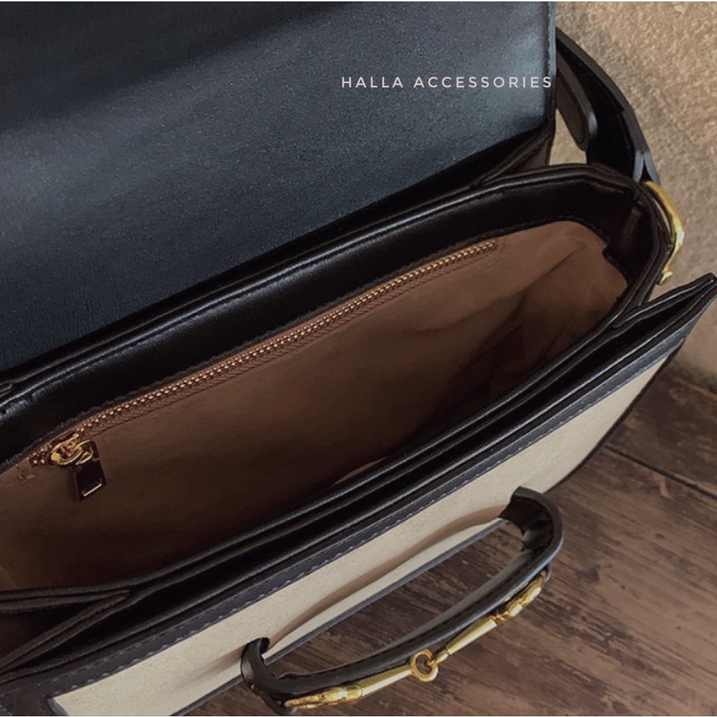 Túi Xách Nữ cao cấp dáng hộp chất da nhung mịn màu Nâu Cam HALLA TX103