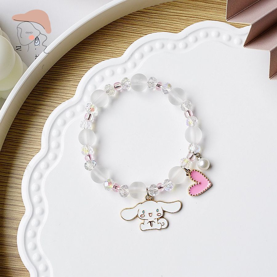 Vòng Tay Chuỗi Hạt Pha Lê May Mắn Cho Nữ