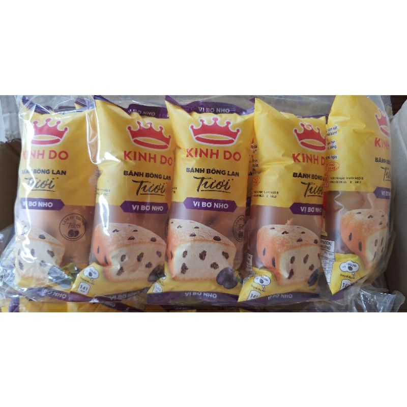bánh bông lan vị bơ nho kinh Đô (bich 10 bánh)×38g