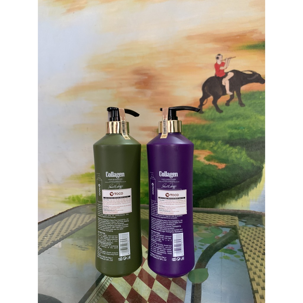 Cặp Gội Xả Phục Hồi Kích Mọc Tóc Toco Collagen 785MLx2 | BigBuy360 - bigbuy360.vn