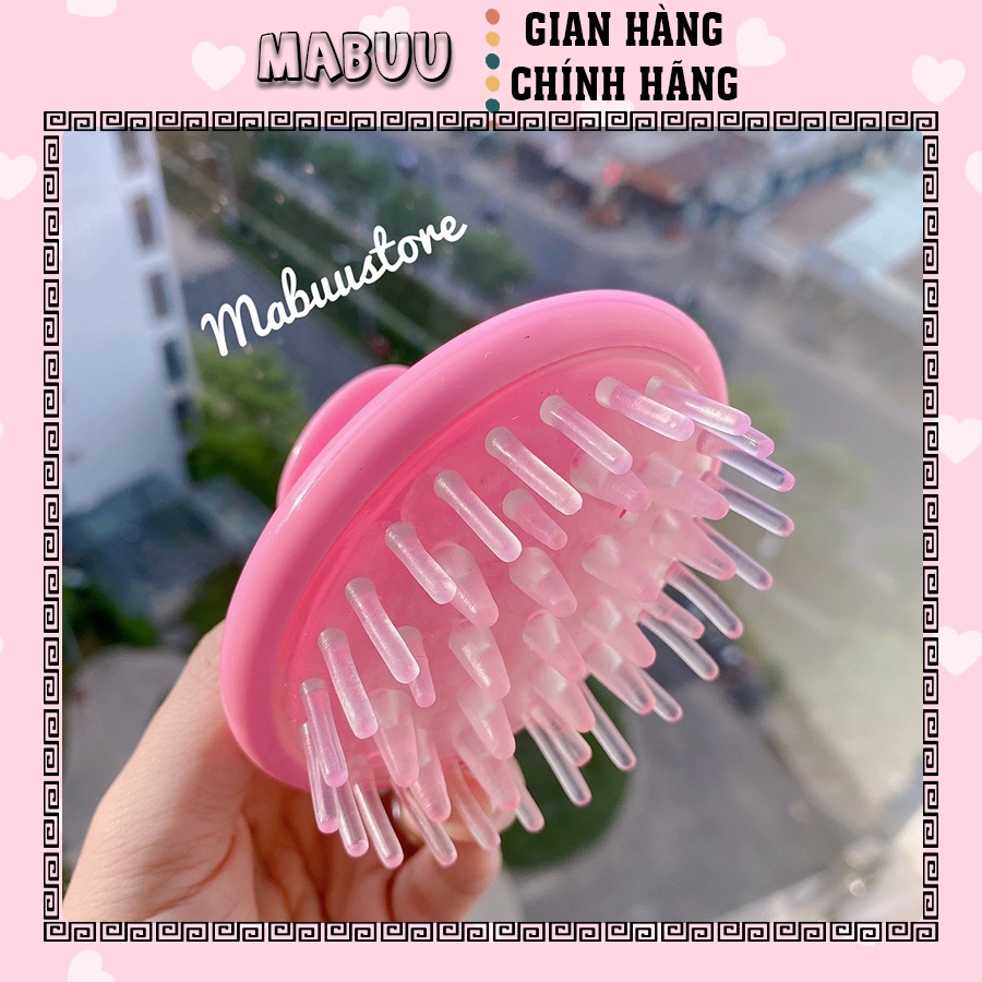 Lược Gội Đầu Massage Gai Silicon Mát Xa Da Đầu, Giảm Rụng Tóc