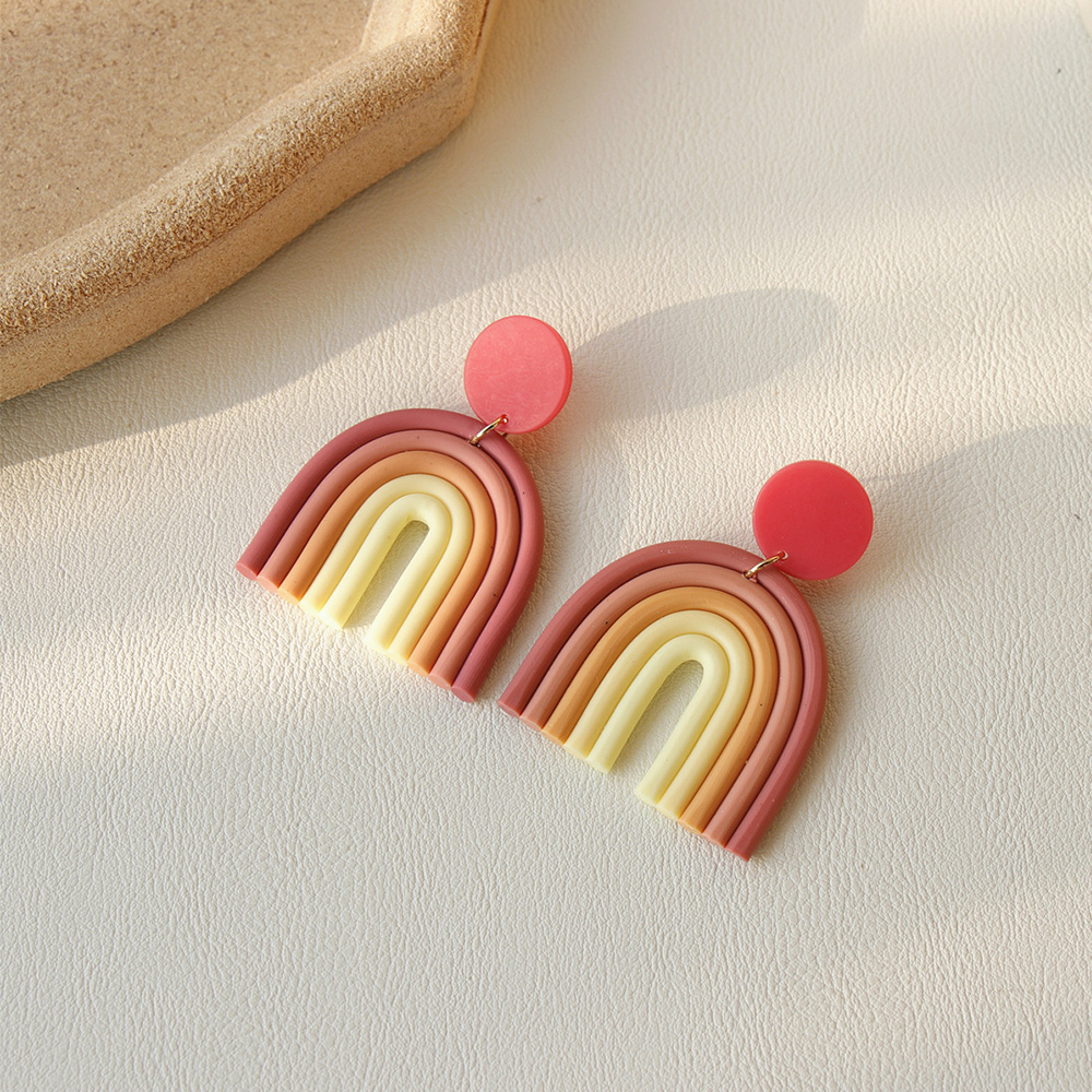 Khuyên Tai Nữ Trang Tạo Hình Bánh Macaron Xinh Xắn