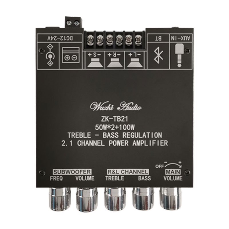 Bảng Mạch Khuếch Đại Âm Thanh Siêu Trầm Kênh 2.1 ZK-TB21 TPA3116D2 50WX2+100W 2.1