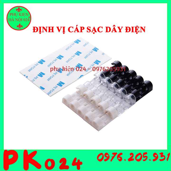Bộ 20 Nút Cố Định Cáp Sạc Dây Điện Chống Đứt Gẫy Trên Xe, Bàn Làm Việc