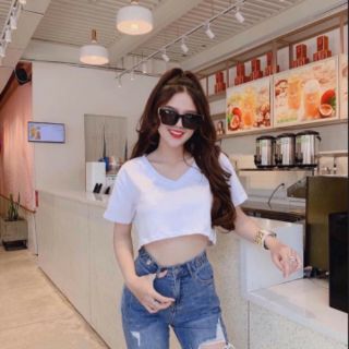 ÁO CROPTOP TIM (from rộng)