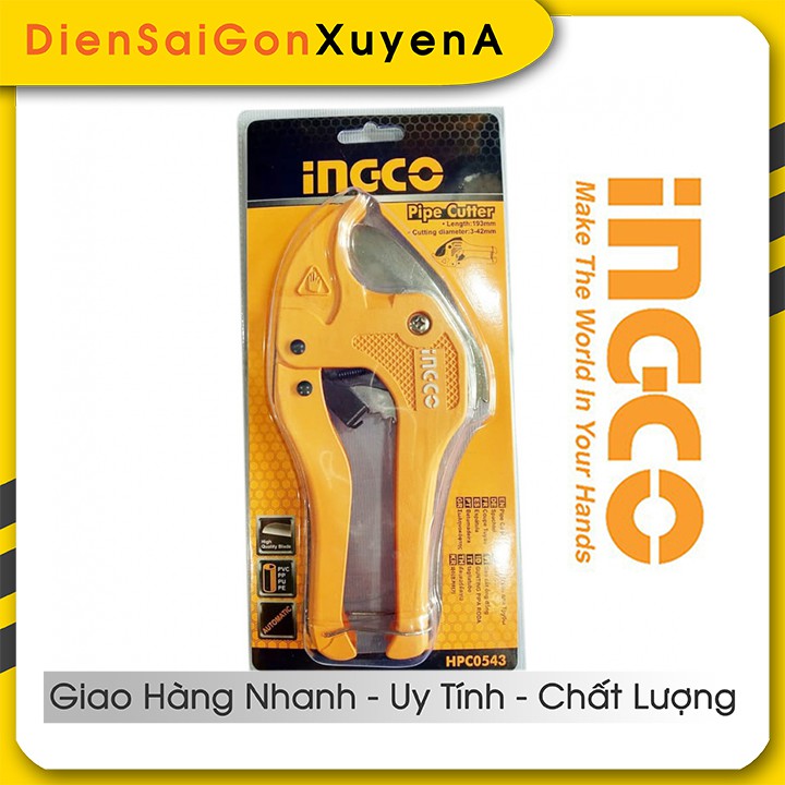 Dao Kéo cắt ống nhựa PVC 193mm INGCO HPC0543 - ĐIỆN SÀI GÒN XUYÊN Á