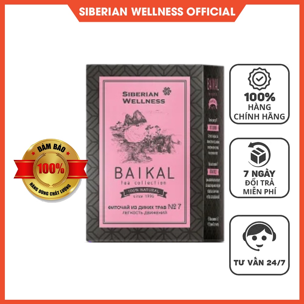 Trà hỗ trợ xương khớp N7, thảo mộc Baikal Tea Collection Herbal Tea N7 - SIBERIAN WELLNESS - Hộp 30 túi