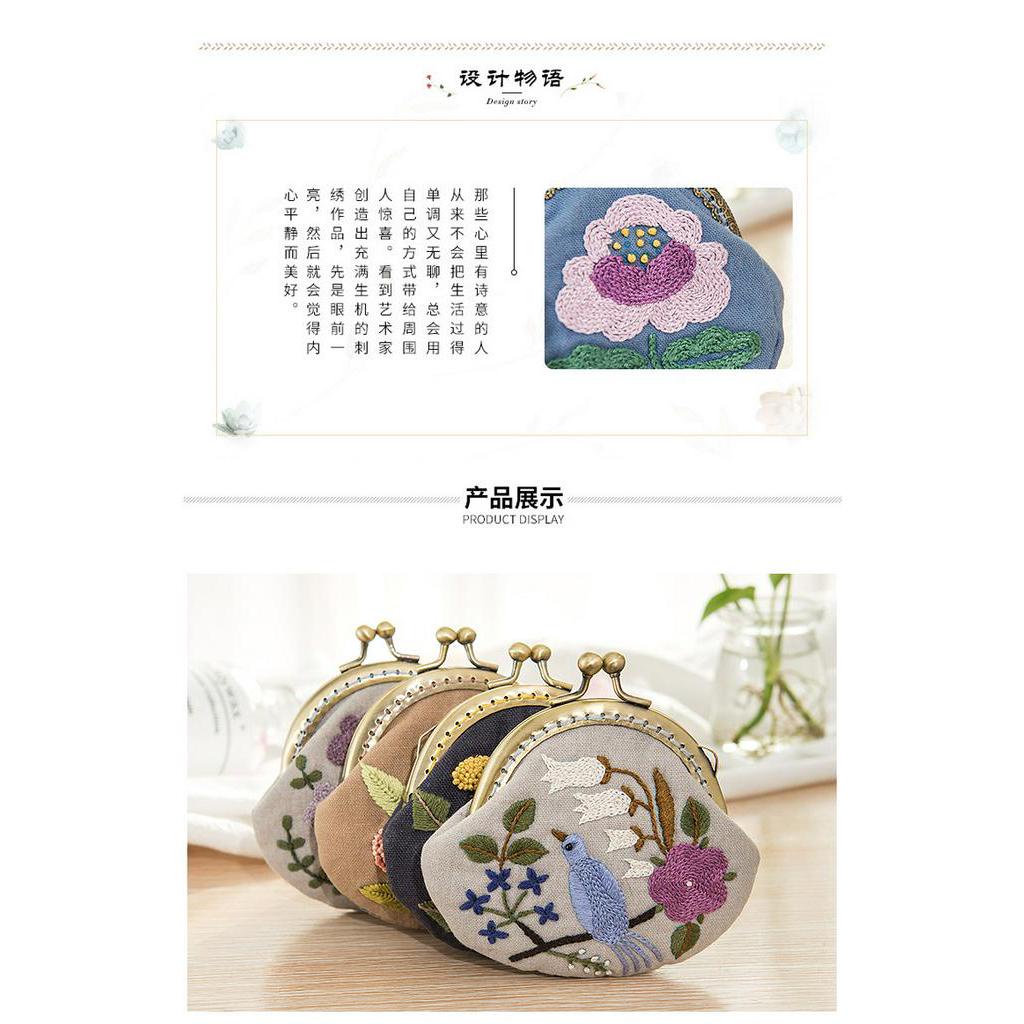 Ví Thêu Tay Phong Cách Châu Âu Sang Trọng