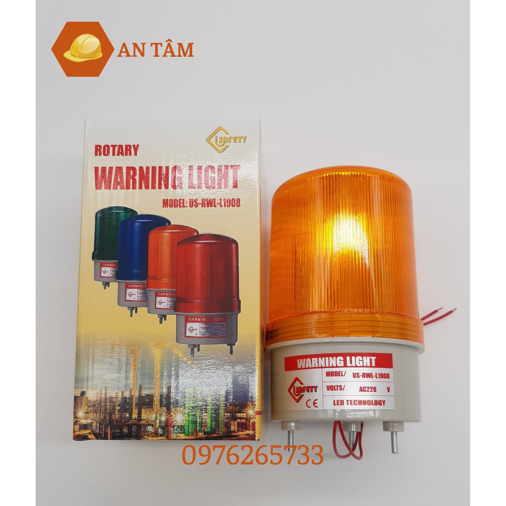 Đèn cảnh báo quay điện có còi 220v USAFETY