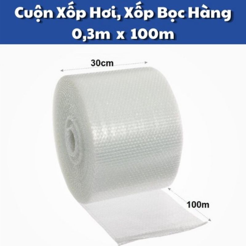 Cuộn xốp hơi,xốp bọc hàng (KT 0,3m*100m)