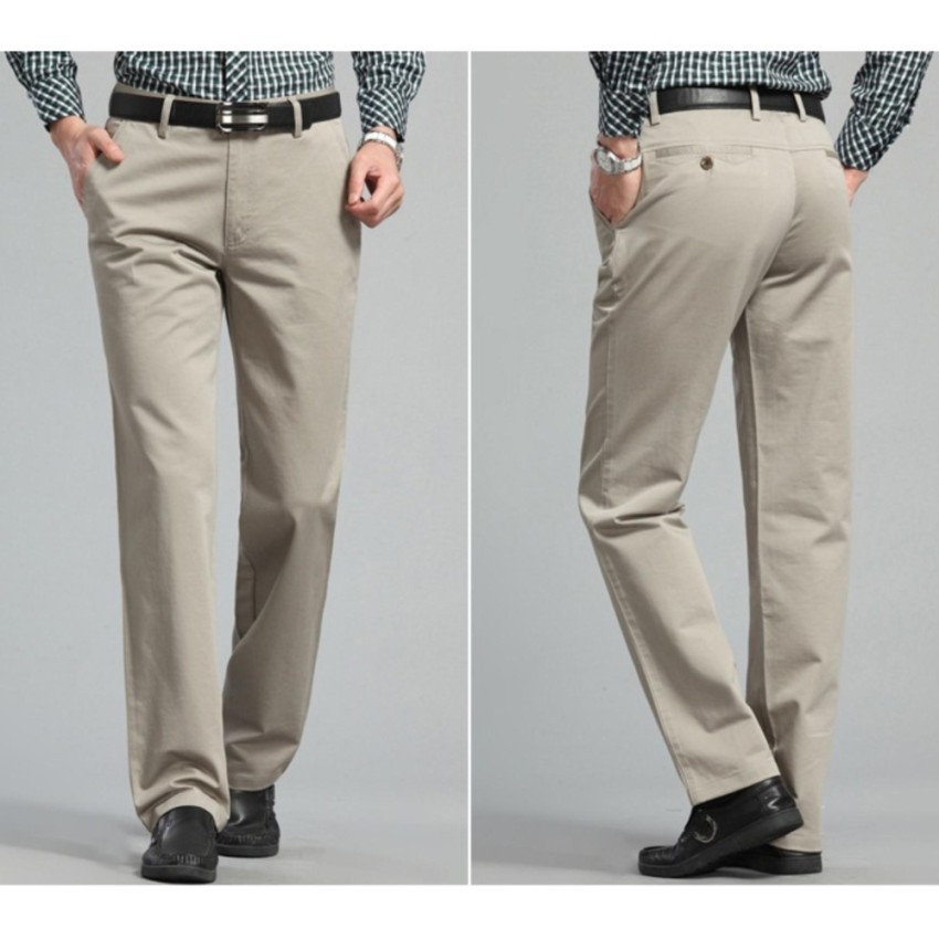 Quần kaki trung niên quần kaki nam ống rộng