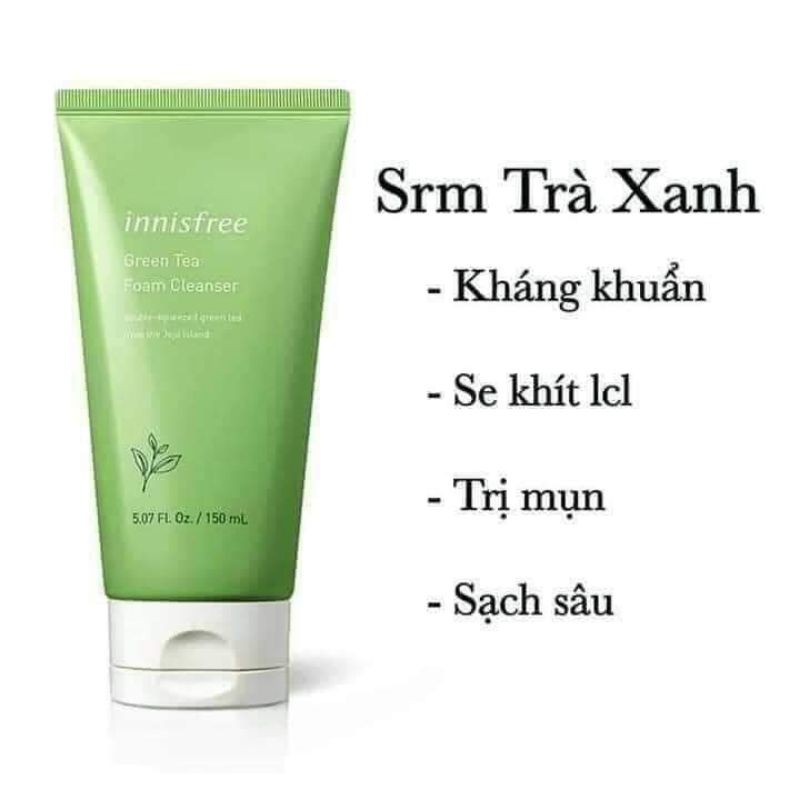 SỮA RỬA MẶT TRÀ XANH GREEN TEA CLEANSING FOAM