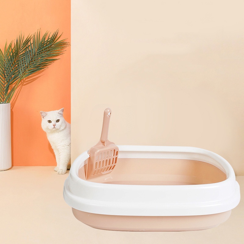 Khay Vệ Sinh Cho Mèo Đa Dạng Màu Sắc, 2 Size Lớn &amp; Nhỏ Tặng Kèm Xẻng KVS4048 MIAOCAT