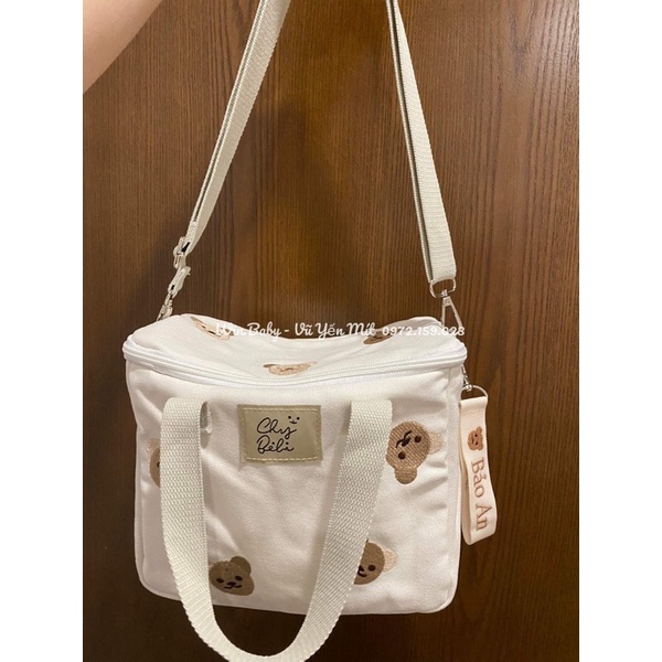 Túi bỉm sữa hoạ tiết gấu xinh 🐻