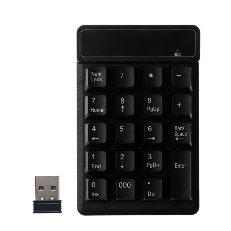 Bàn Phím Số Không Dây 19 Phím Số 2.4GHz 5M