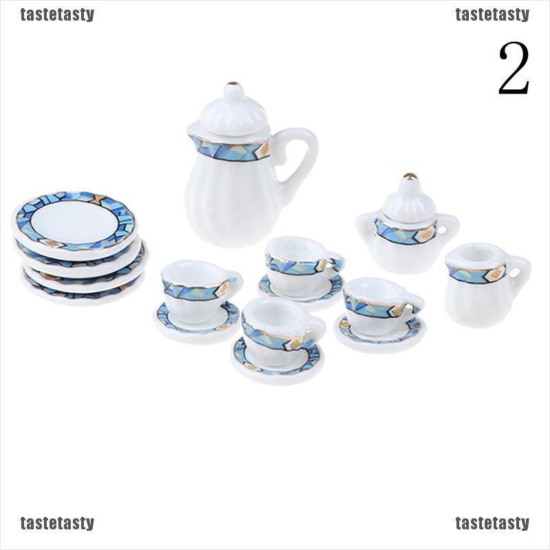 Set 15 Ly Uống Trà Mini Tỉ Lệ 1: 12 Trang Trí Nhà Búp Bê