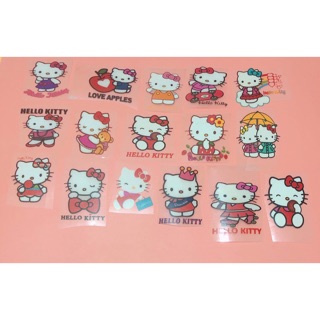 Sticker ủi,patch ủi,hình ủi mèo kitty có kim tuyến (chọn mẫu ngẫu nhiên)