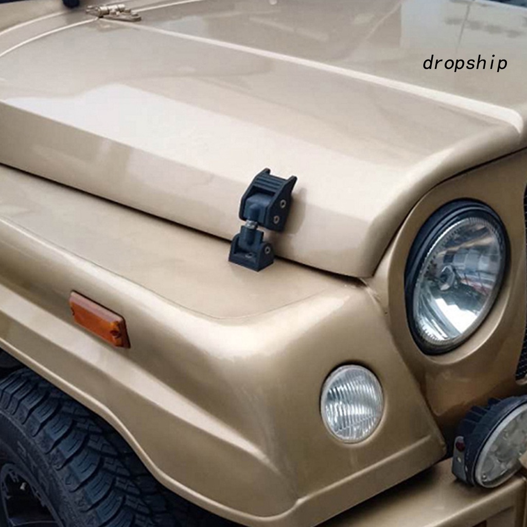 1 Cặp Chốt Khóa Mui Xe Hơi Bằng Hợp Kim Nhôm Cho Jeep Wrangler JK JL 07-21