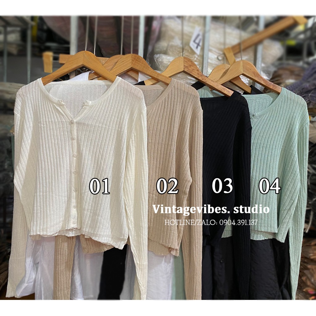 Áo cardigan len tăm cổ tròn Ulzzang (hàng QC) - KÈM ẢNH THẬT