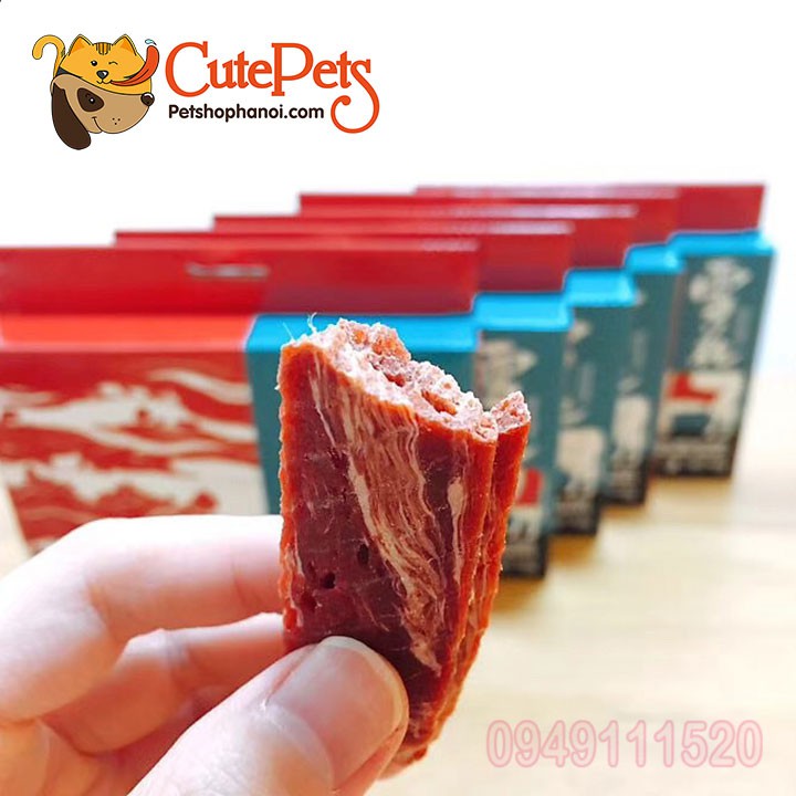 Bánh thưởng lát thịt bò sấy Orgo 150g dành cho chó - Cutepets