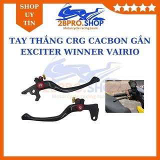 Tay thắng CRG cacbon , tay phanh tay côn mẫu cacbon gắn xe máy , cặp tay thắng gắn exciter winner vairio - 2BPRO.SHOP