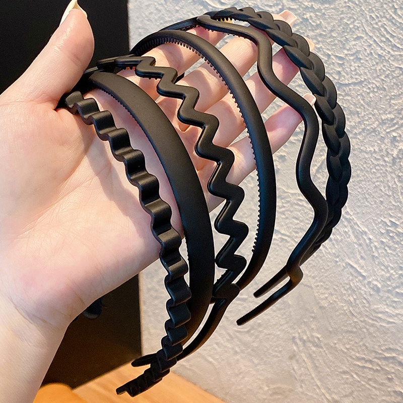 Băng đô màu đen chống trượt phong cách Hàn Quốc thời trang cho nữ