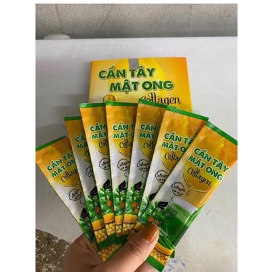 Cần Tây Mật ong Collagen hỗ trợ giảm cân đẹp da - 1 hộp 15 gói x 5gr - Hàng Chính Hãng Công Ty