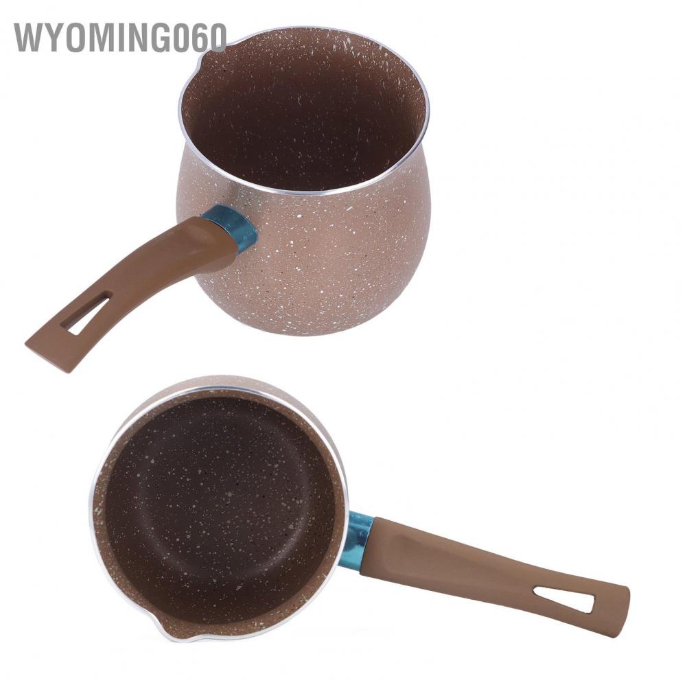 Wyoming060 Aluminium Alloy Non Stick Milk Pan Mini Coffee Pot Saucepan Lightweight Kitchen Cooking