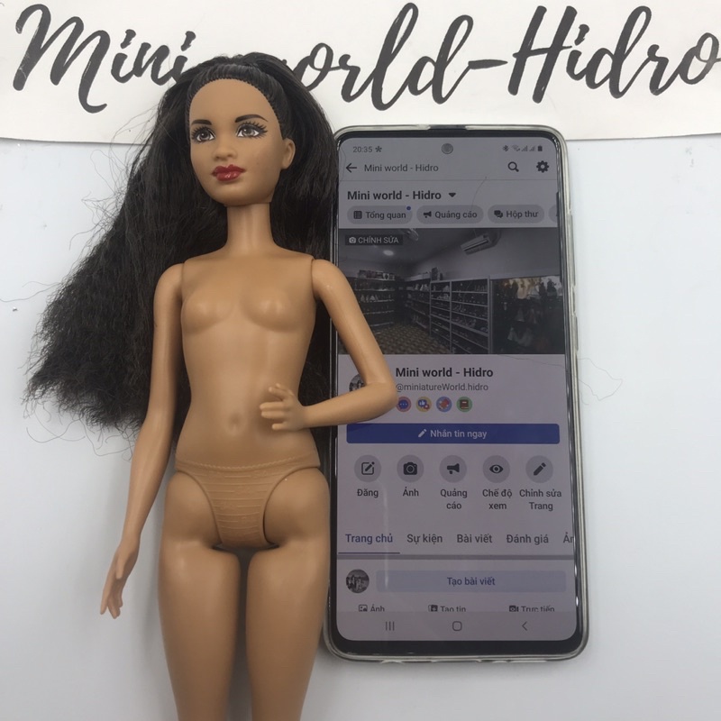 Búp bê Barbie fashionistas nghề nghiệp da đen chính hãng. Mã S25