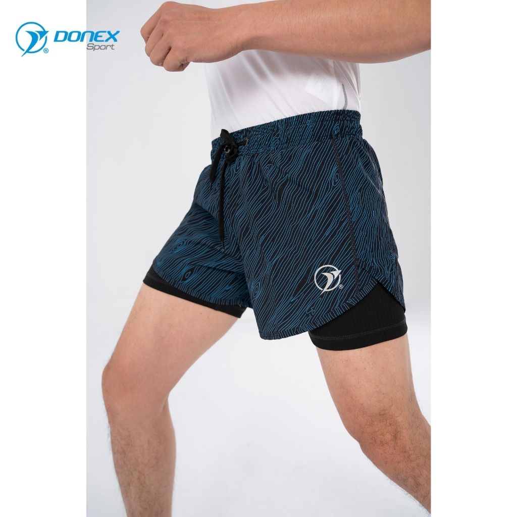 Quần Short Thể Thao Nam DONEXPRO Thiết Kế Trẻ Trung Mới Lạ, Chất Nỉ Giãn Cao Cấp Thoải Mái Vận Động MSC-2002