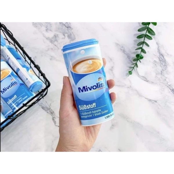 Đường ăn kiêng Mivolis 1200 viên Đức dành cho người tiểu đường, giảm cân - Dobby