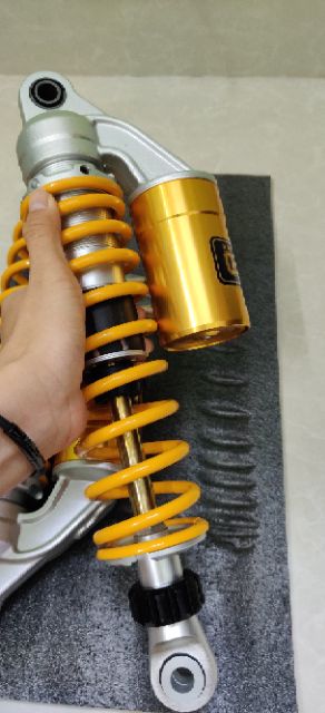 Phuộc sau OHLINS bình dầu mẫu 2019 có núm tăng chỉnh gắn Dr Wave RS WIN MAX TAURUS SIRIUS JUPITER AXELO ELEGANT